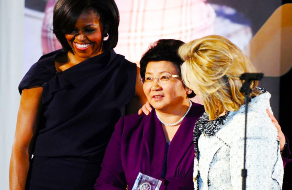 Мишель Обама, Роза Отунбаева и Хиллари Клинтон © AFP