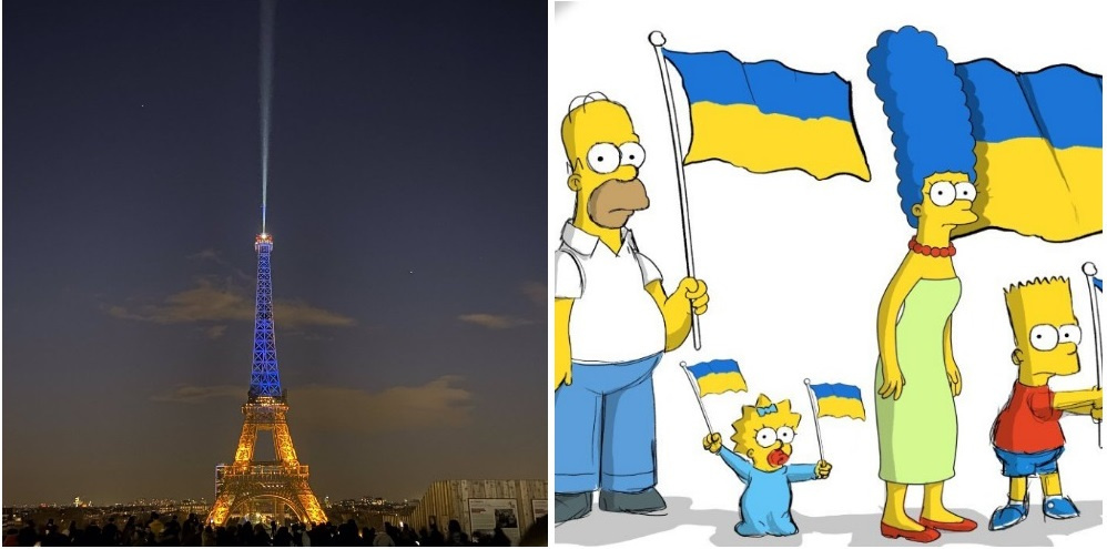 Simpsons Ukraine Flag