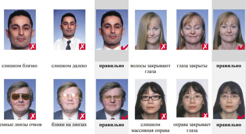 Требования к фото на паспорт гражданина рф 45