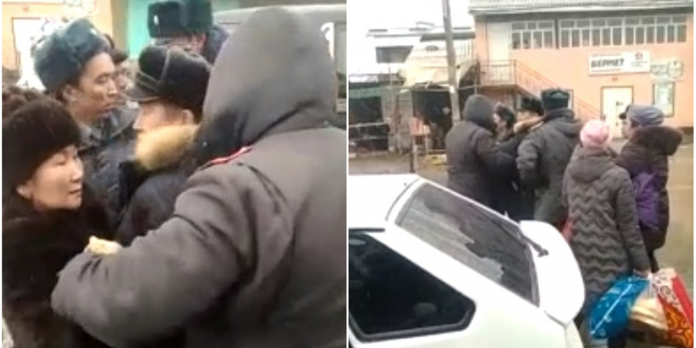 Милиция прокомментировала скандальное видео, в котором женщину задерживали за плевок