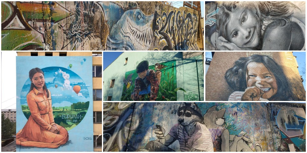 История Бишкека в граффити. Самые запоминающиеся произведения стрит-арта в столице. Фото