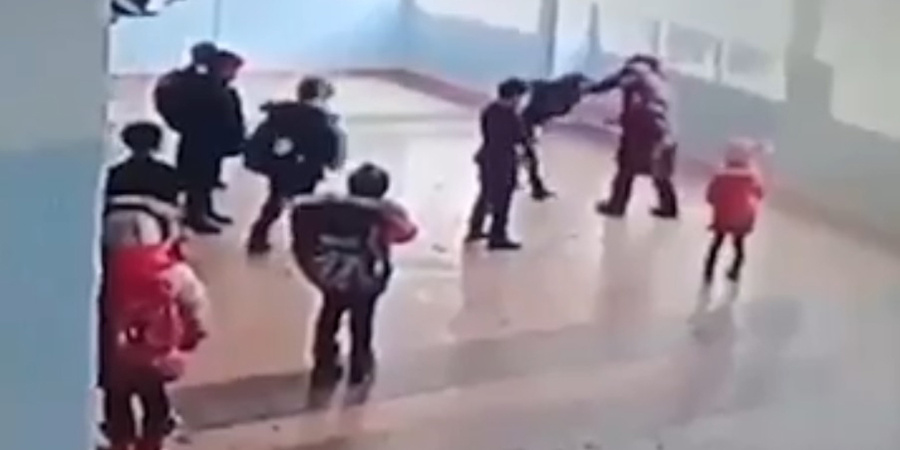 Ударил ее сына. На Иссык-Куле женщина избила первоклассника в школе (видео)