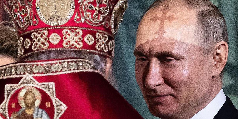 Фото дня: Владимир Путин на пасхальной службе в храме Христа Спасителя в Москве