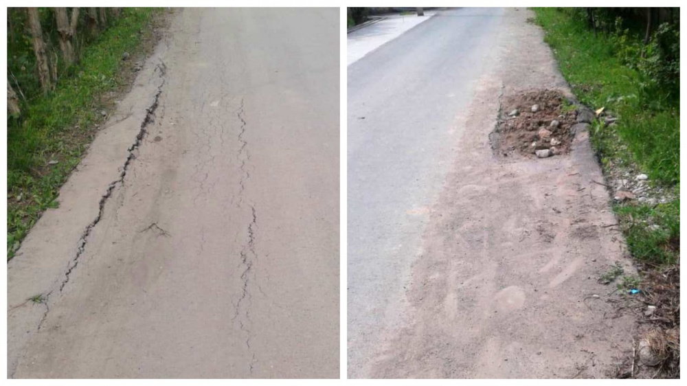 Call-центр: дорога в Кара-Суйском районе потрескалась через полгода после ремонта