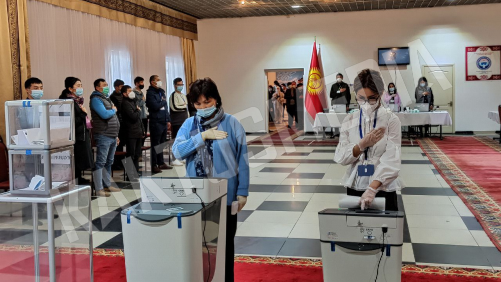 Избирательный участок готовят к приезду Садыра Жапарова. Фото