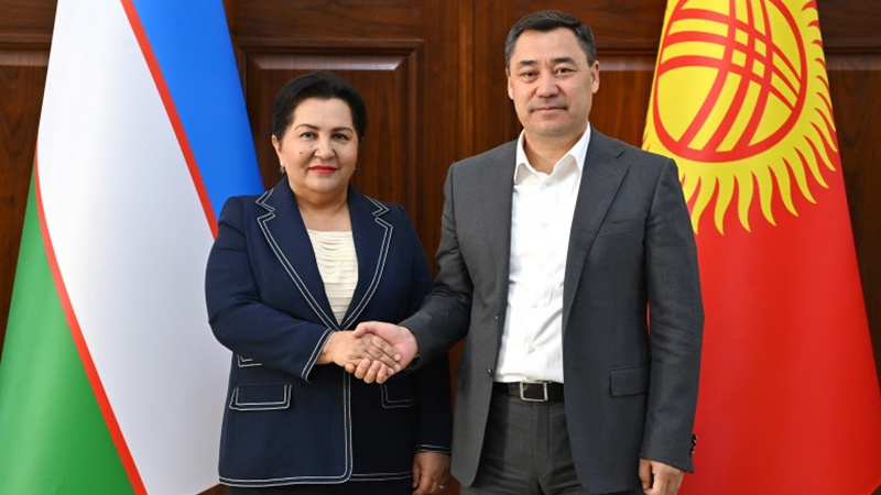 Жапаров встретился с председателем парламента Узбекистана