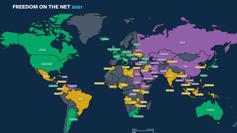 Кыргызстан занял 53-е место по уровню свободы в Интернете в докладе Freedom House