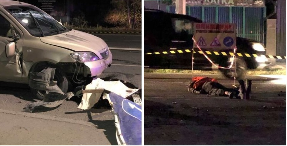 20-летний водитель Mazda насмерть сбил двоих рабочих на трассе. Информация обновлена