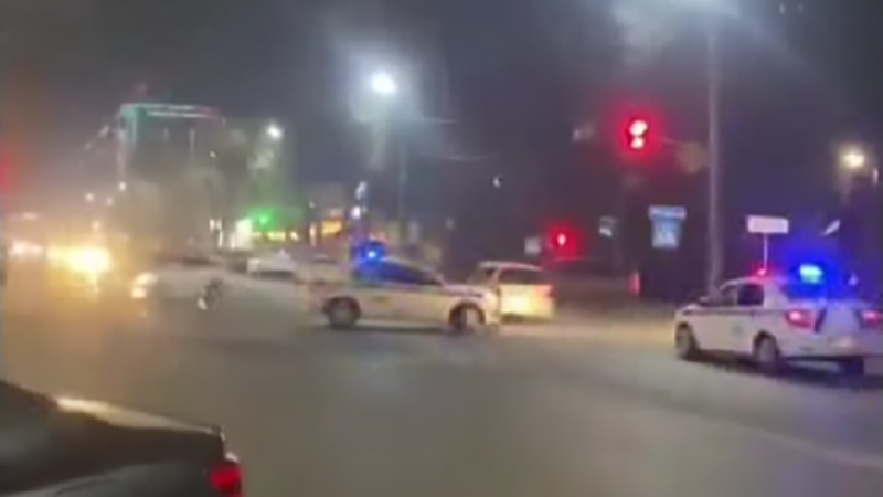 В Бишкеке за пьяным водителем устроили погоню: полгорода проехали, чтобы остановить. Видео