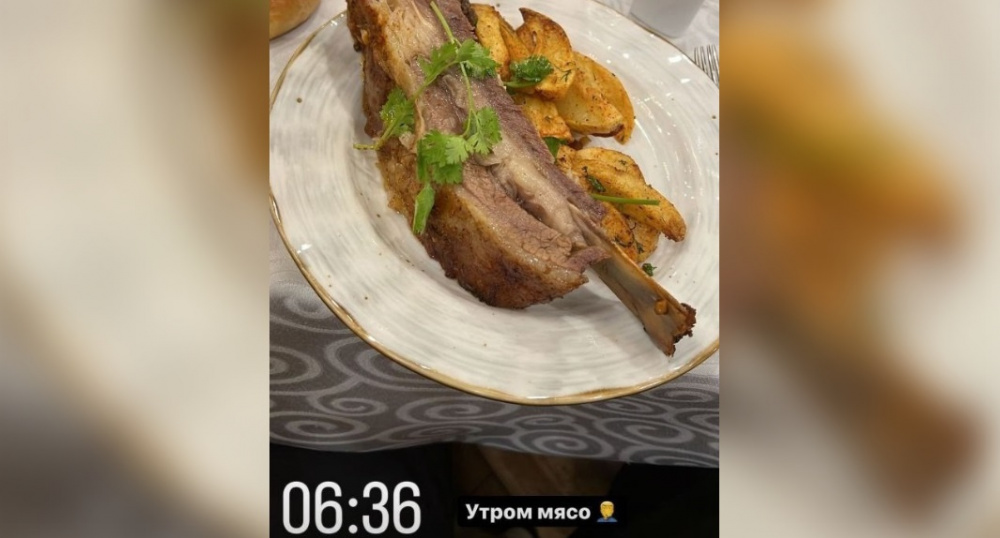 "Утром мясо" ????‍♂️  Реакция Хабиба на застолье во время встречи в Кыргызстане