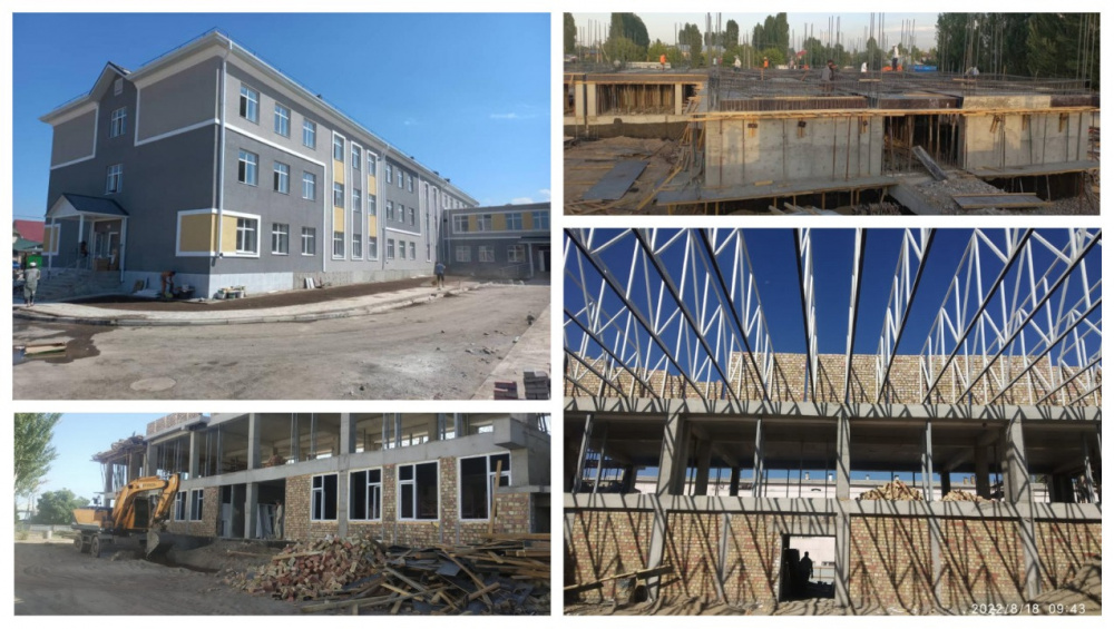 В жилмассивах Бишкека строят новые школы (фото)