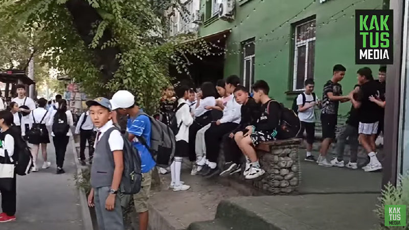 Одним видео: как изменился Бишкек днем с наступлением сентября