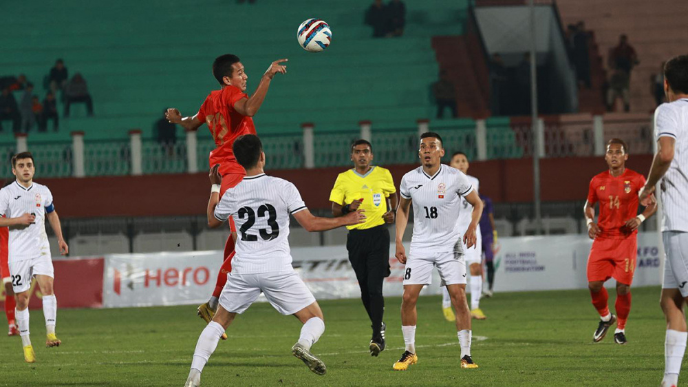 Сборная Кыргызстана на последних секундах забила гол в ворота Мьянмы и сыграла вничью