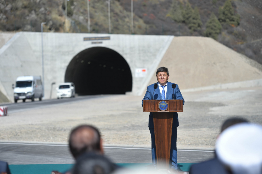 На трассе Бишкек - Ош появился новый тоннель