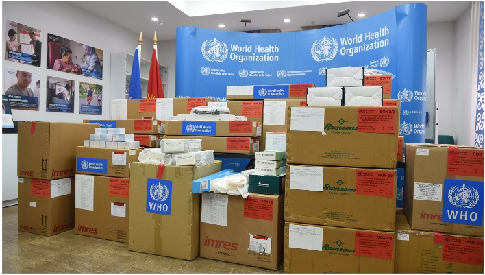 Кыргызстан получил от ВОЗ комплекты для оказания помощи при ЧС на $37 тысяч (фото)