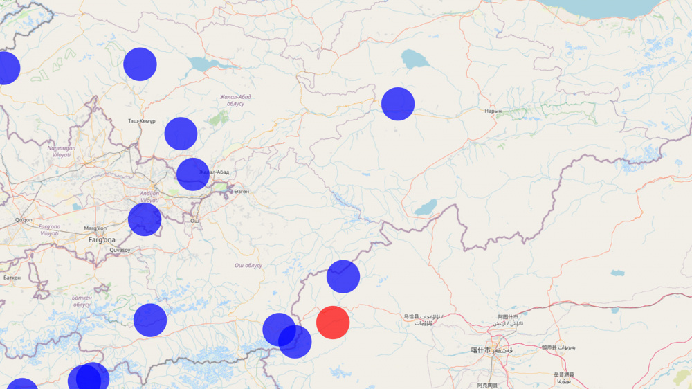 На новом участке кыргызско-китайской границы произошло землетрясение