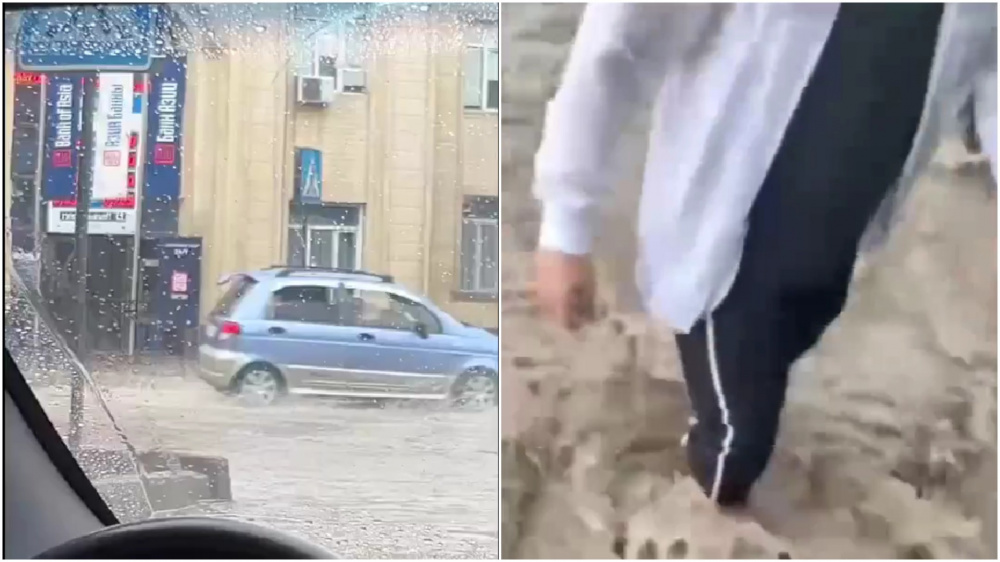 Call-центр: центральные улицы в Оше затоплены