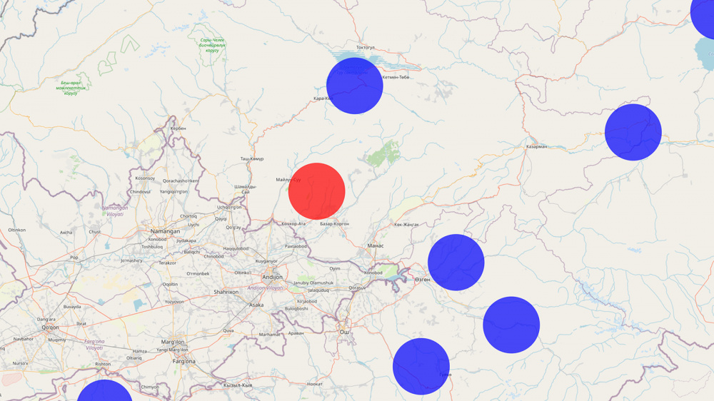 В Джалал-Абадской области произошло землетрясение