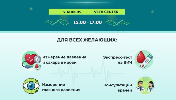 В Бишкеке в День здоровья можно будет бесплатно получить консультацию врача и не только