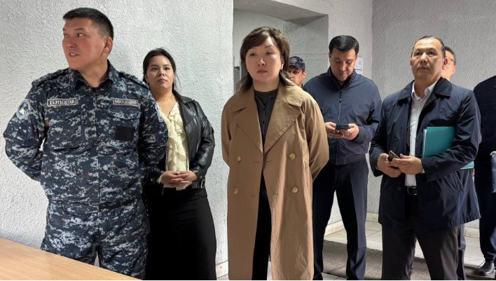 Омбудсмен проверила спецприемник ГУВД Бишкека и нашла нарушения (фото)