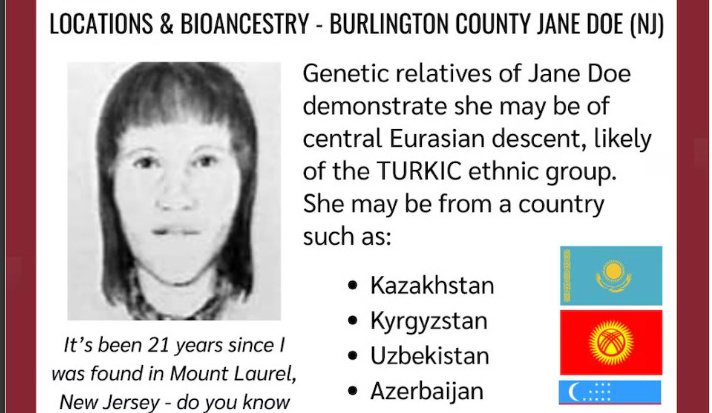 Женщина, чьи останки найдены в Нью-Джерси, может быть родом из Кыргызстана