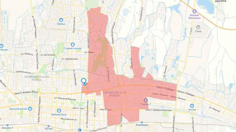 Огромный участок Бишкека 16 апреля останется без воды