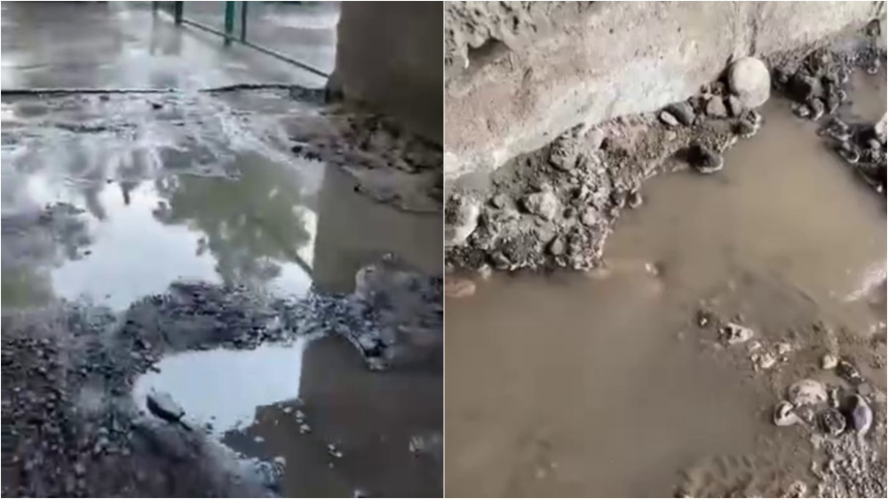 Раскопали и недоделали? Жители дома на улице Ибраимова пожаловались на подтопление (видео)