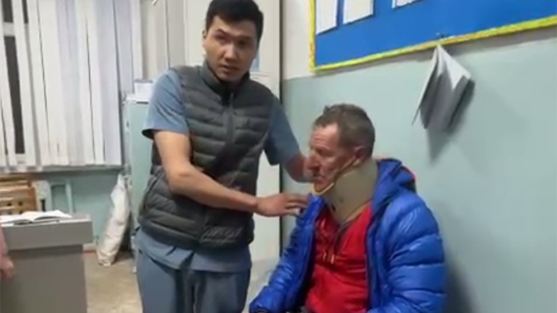На Иссык-Куле спасли туриста из Италии, попавшего под лавину (видео)