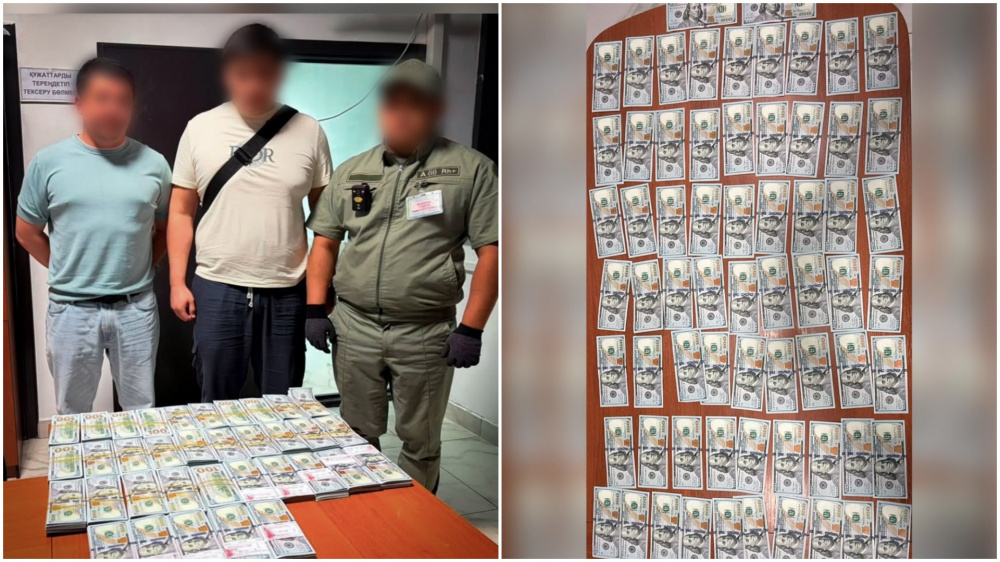На КПП «Кордай» задержали мужчину с попыткой ввоза $350 тысяч наличными из Казахстана