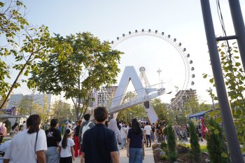 Колесо обозрения "Бишкек жылдызы" заработало. В столице открыли Asman Park