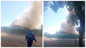 В селе Тюп сгорел дом. Семья с семью детьми осталась без крыши над головой (видео)