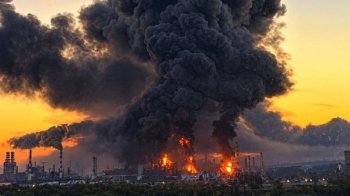 Москва подверглась крупнейшей атаке беспилотников. Поврежден НПЗ в Капотне