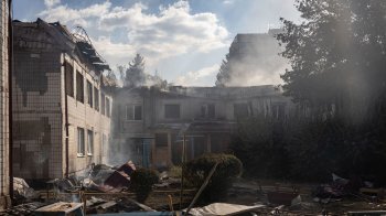Разрушенная школа в Краматорске. Фото Francisco Richart / ZUMA Press Wire / Scanpix / LETA.