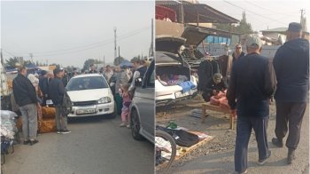 Жители Сокулука вновь пожаловались на стихийную торговлю и пробки у бывшего рынка.